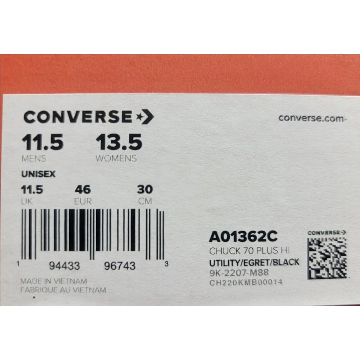 Converse shoes - Converse Chuck 70 Plus - Chuck Plus - A01362c - Utility 5