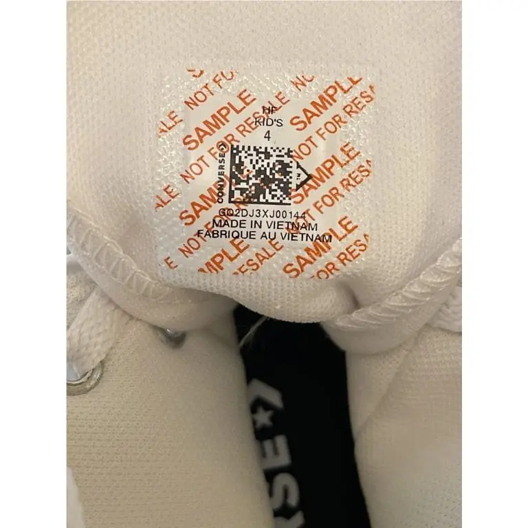 All Star White High Top Sneakers - Sample W47 by Converse