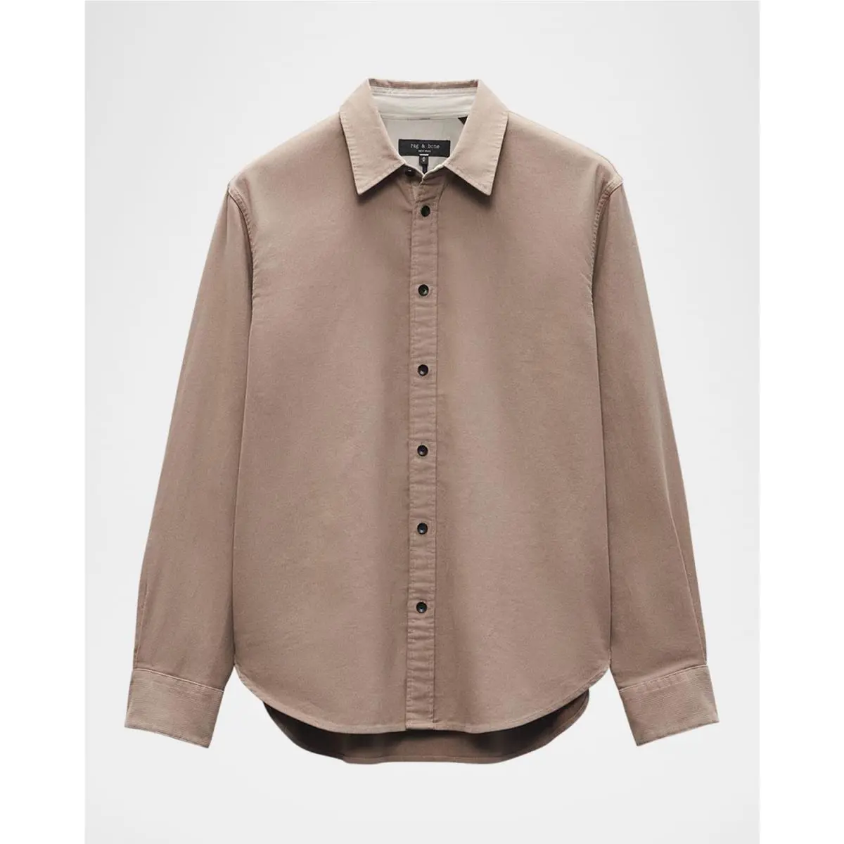 Rag Bone Men`s Finch Cotton Corduroy Button Down Shirt Desert S