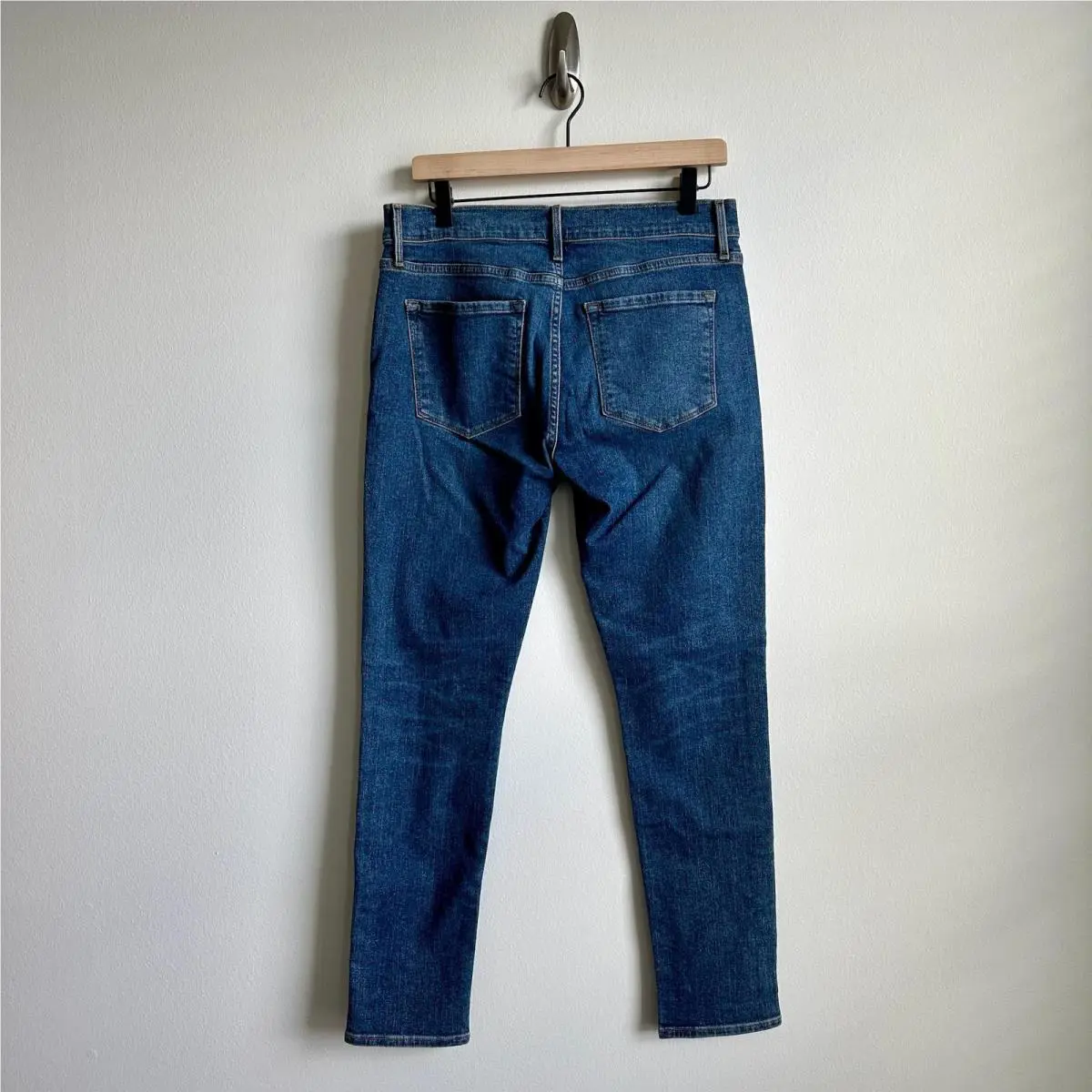 Rag Bone Jeans Womens 27 Blue Nina High-rise Straight Ankle Cigarette Denim
