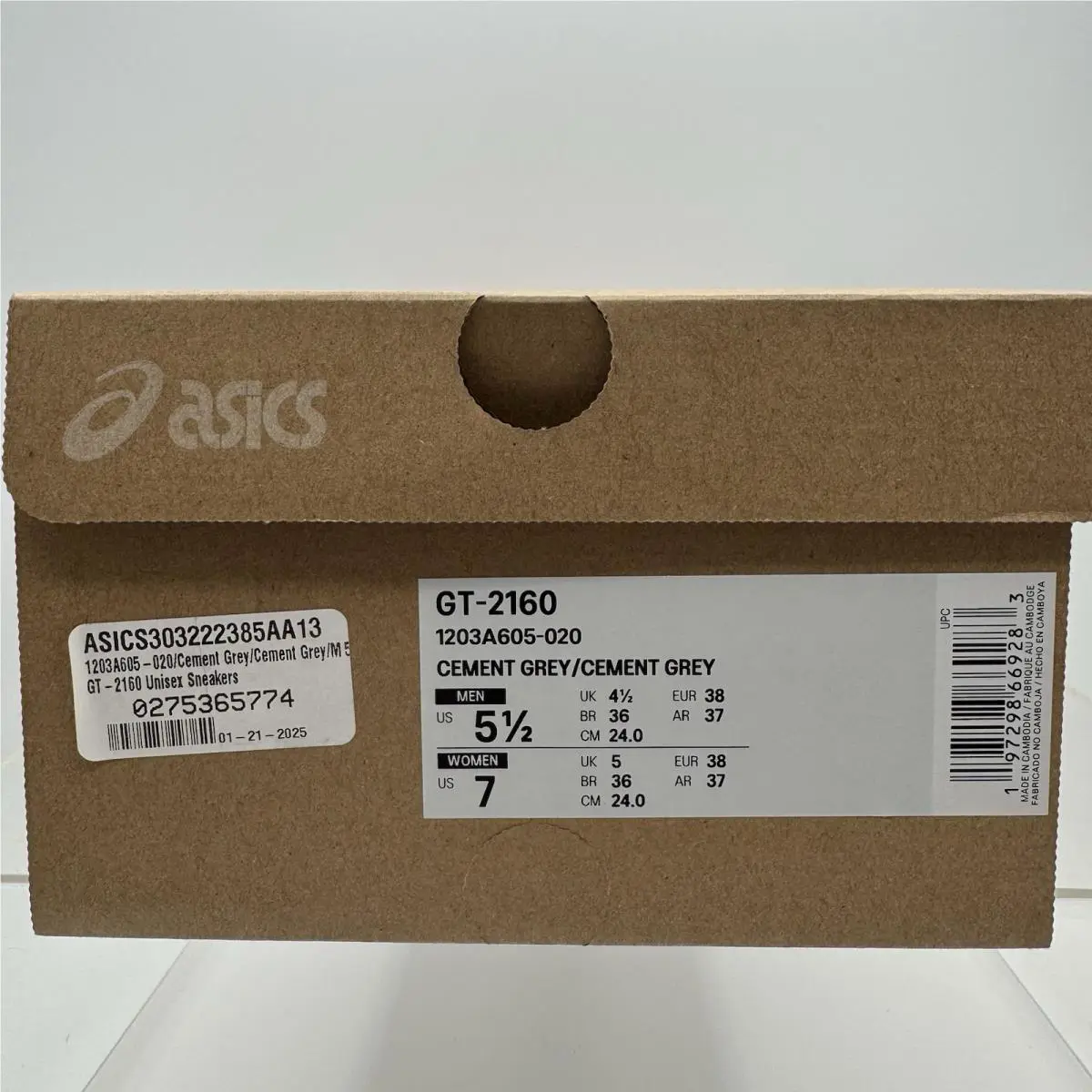 Asics shoes - Asics GT-2160 - 1203A605-020 - Gray 7