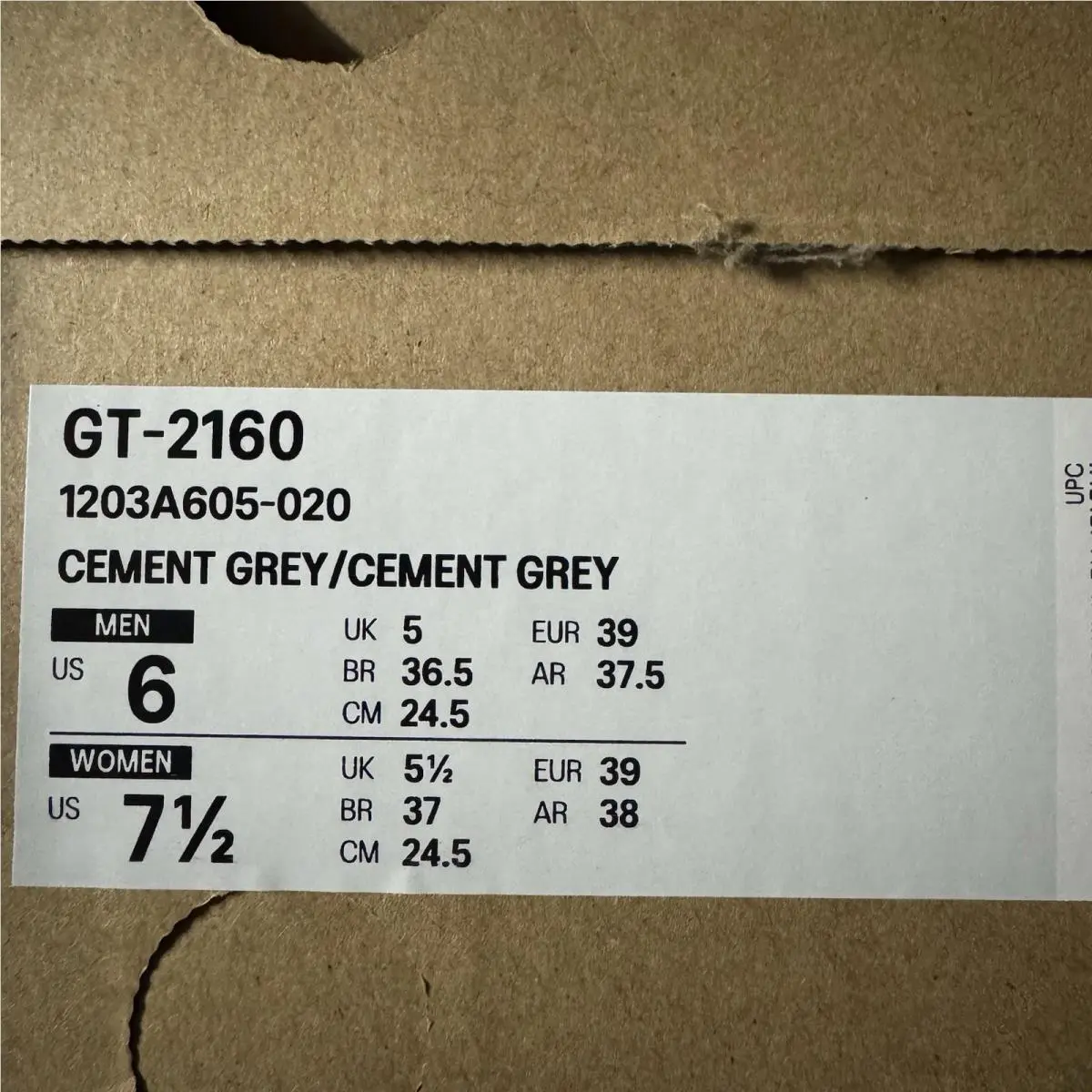 Asics shoes - Asics GT-2160 - 1203A605-020 - Gray 7
