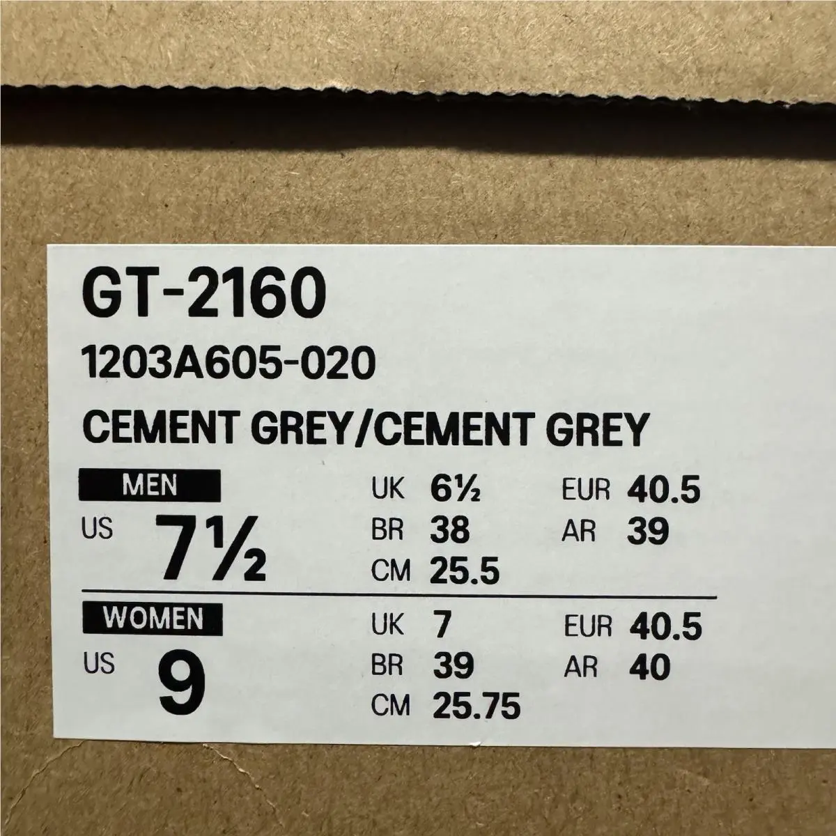 Asics shoes - Asics GT-2160 - 1203A605-020 - Gray 7