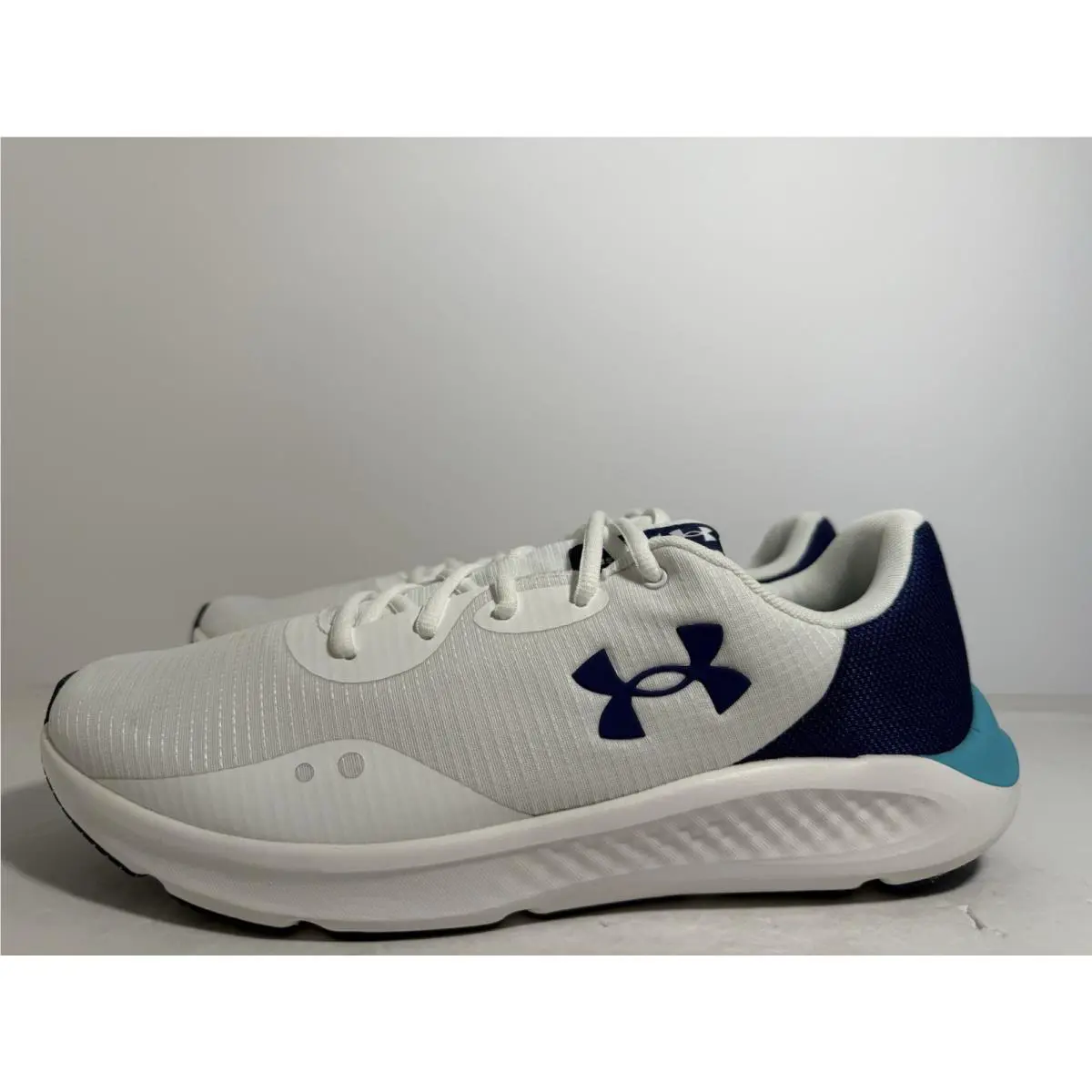 Under Armour shoes - Under Armour Charged Pursuit 3 Tech - 3025424-103 - White / Blue 2