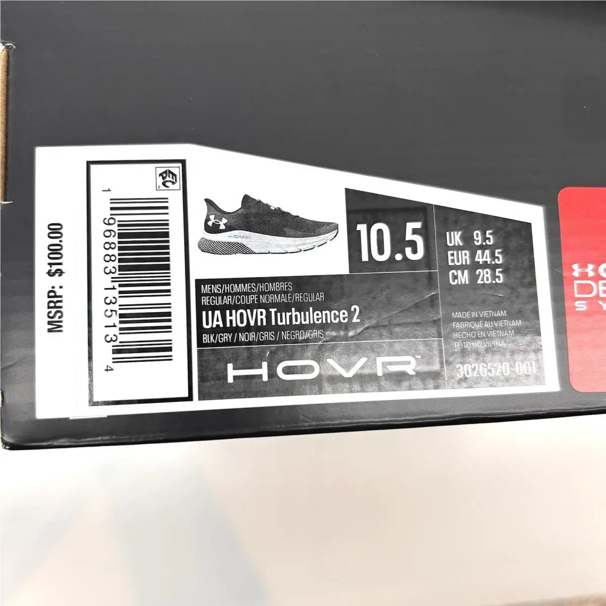 Under Armour shoes - Under Armour UA HOVR Turbulence 2 - Black 8