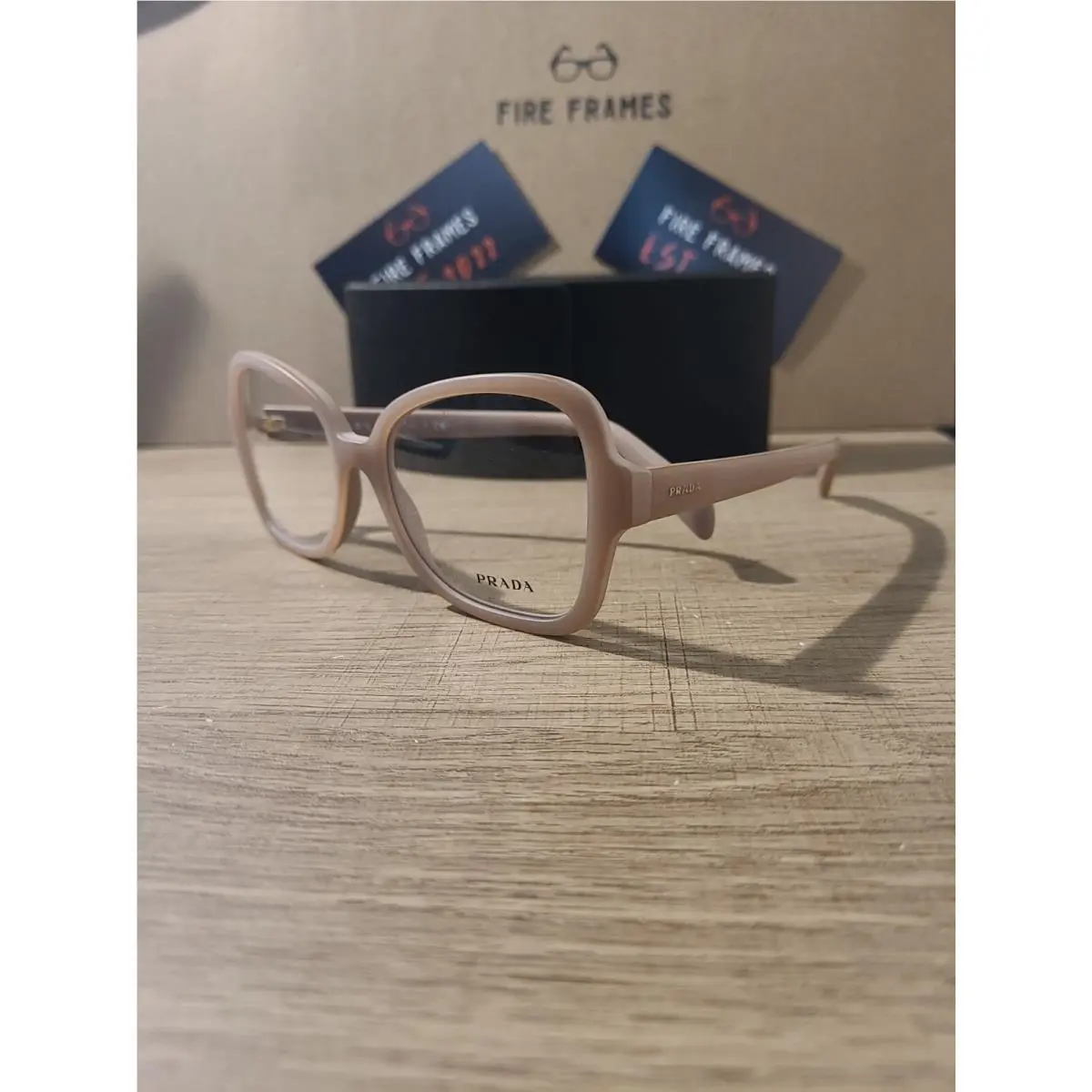 Aunthentic Prada VPR25S UFF-101 Womens Pink Butterfly Eyeglasses Frame