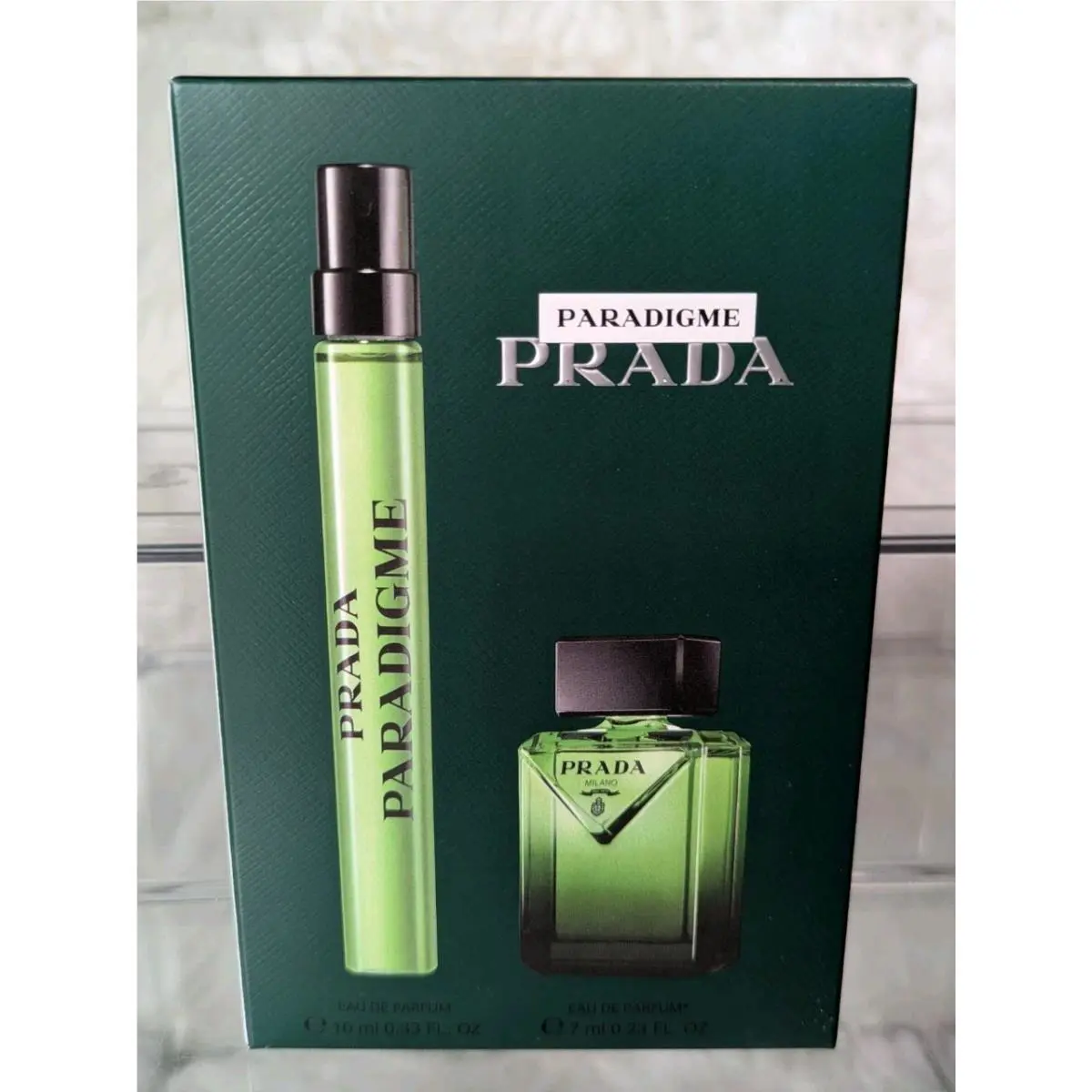 Prada Paradigme Men’s Eau de Parfum Cologne Gift Set Mini and Travel Spray
