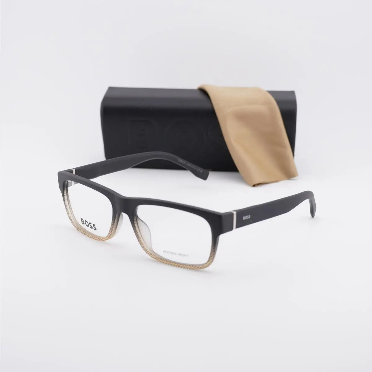 Hugo Boss Boss 0729/IT 0KAC 00 Grey Texture Shaded 54mm Eyeglasses