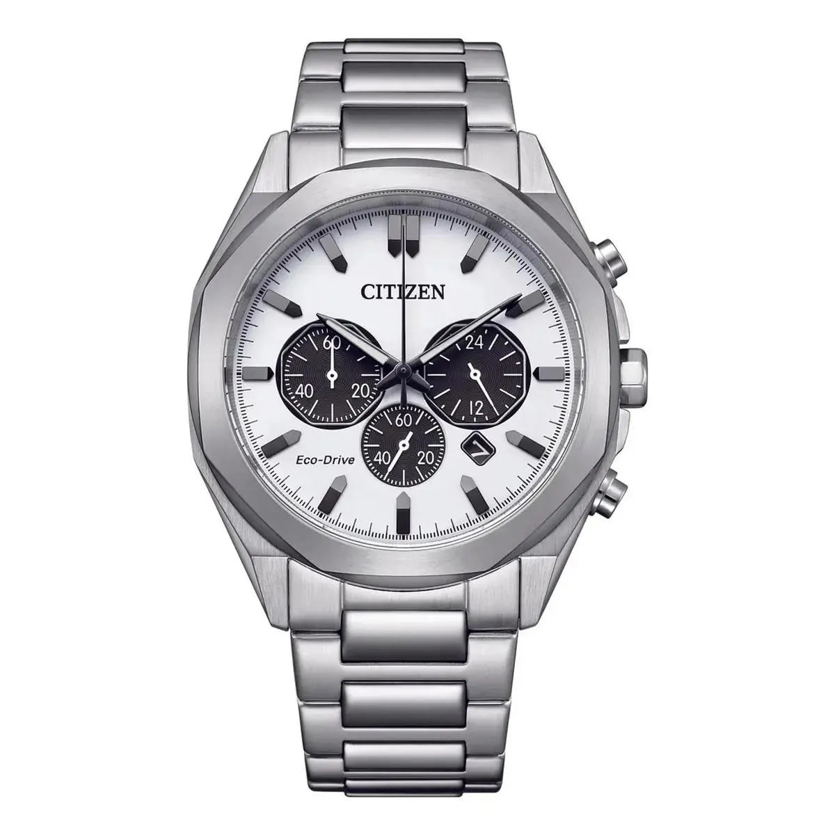 Citizen Men`s Eco-drive Chronograph White Dial Watch - CA4590-81A