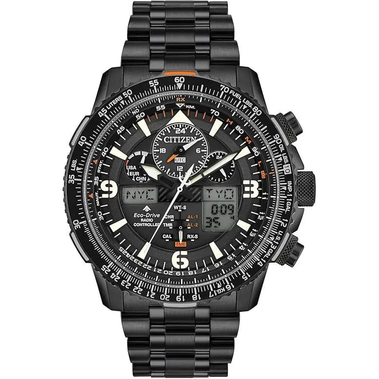 Citizen JY8075-51E Promaster Skyhawk A-t Perpetual Alarm World Time Chrono Watch