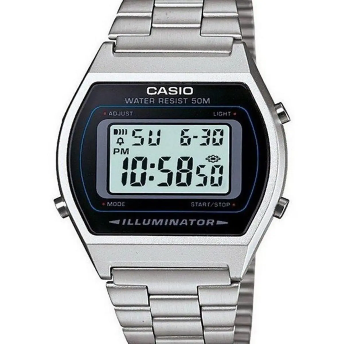 Casio B640WD-1A Men`s Digital Classic Stainless Steel Watch B640WD-1AV