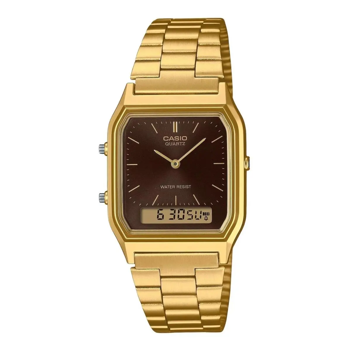 Vintage Analog Digital Brown Dial Casual Quartz Unisex Watch AQ-230GA-5A by Casio