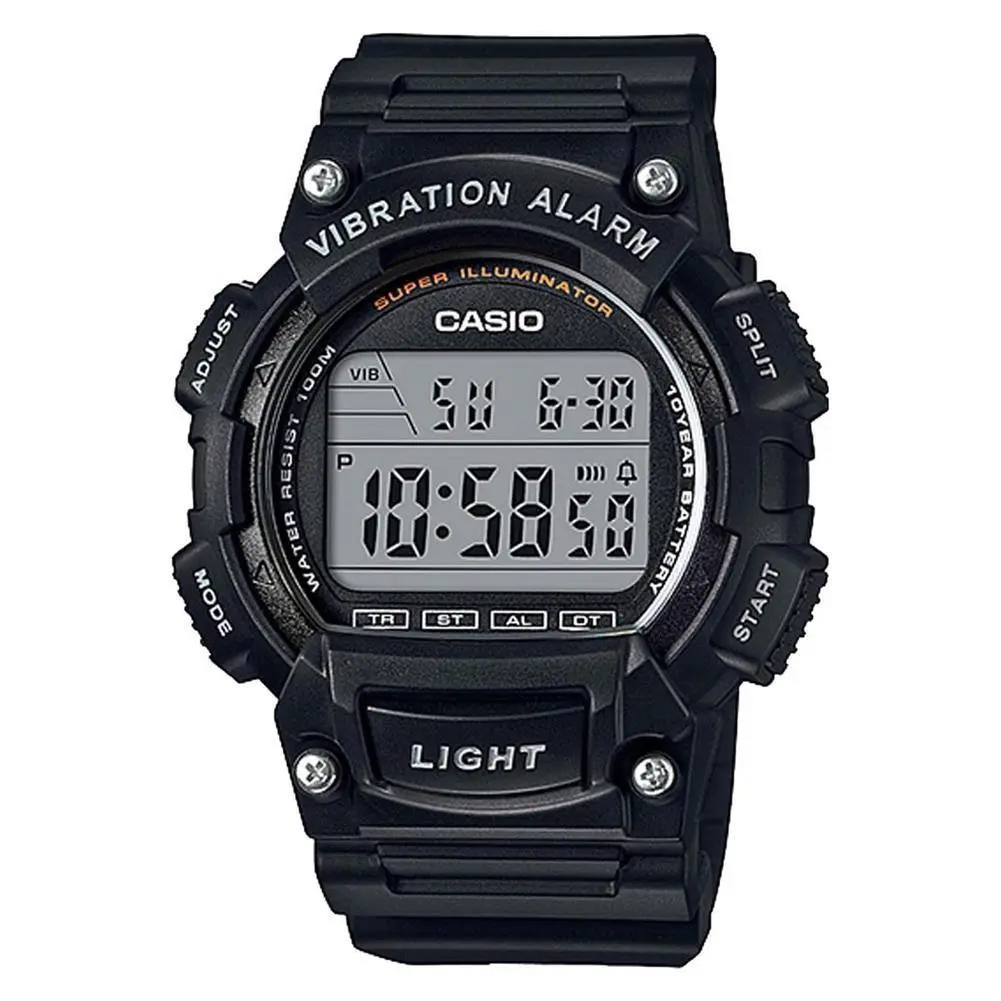 W736H-1AV Illuminator Watch Countdown Timer Stopwatch Vibrating Alarm by Casio