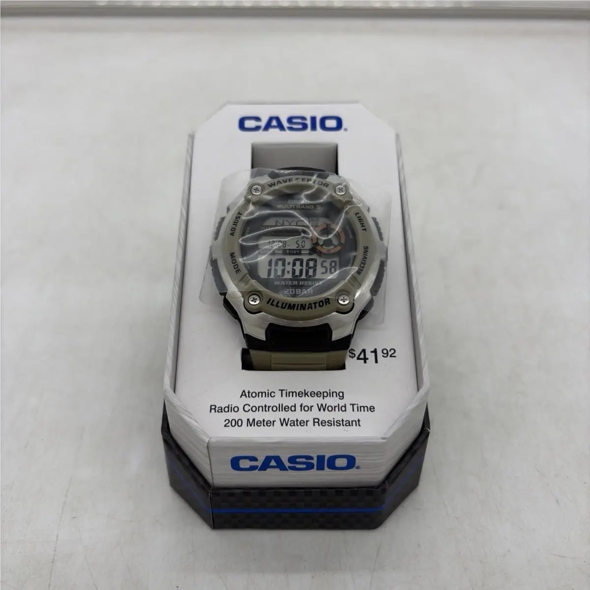 Casio Wave Ceptor World-time Digital Watch WV200R-5ATN Water Resistant 200M