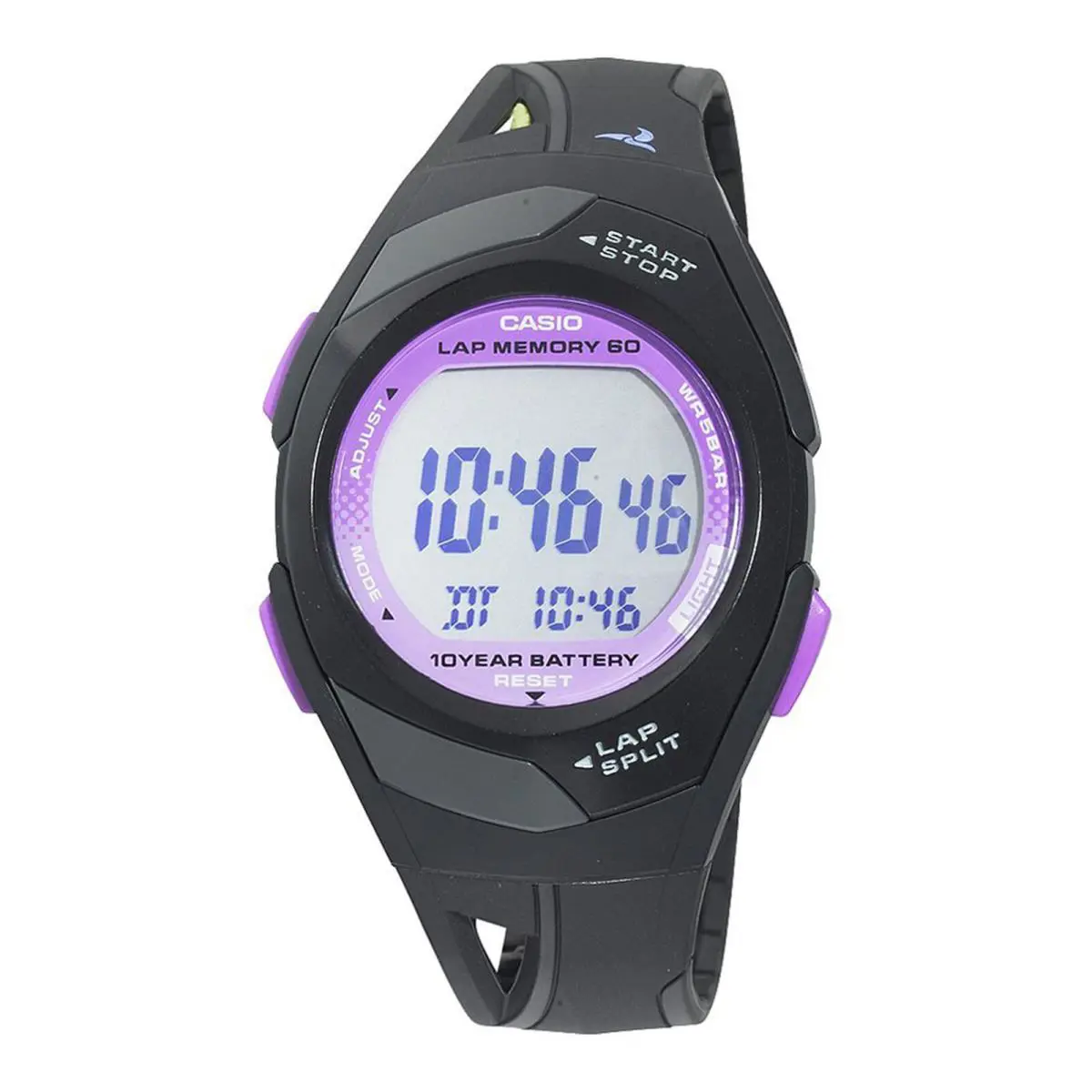 Casio Women`s Runner Eco Friendly Digital Black Resin Band 35mm Watch STR300-1C
