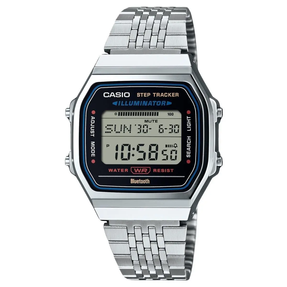 Vintage Smartphone Link Stainless Steel Quartz ABL-100WE-1A Unisex Watch by Casio