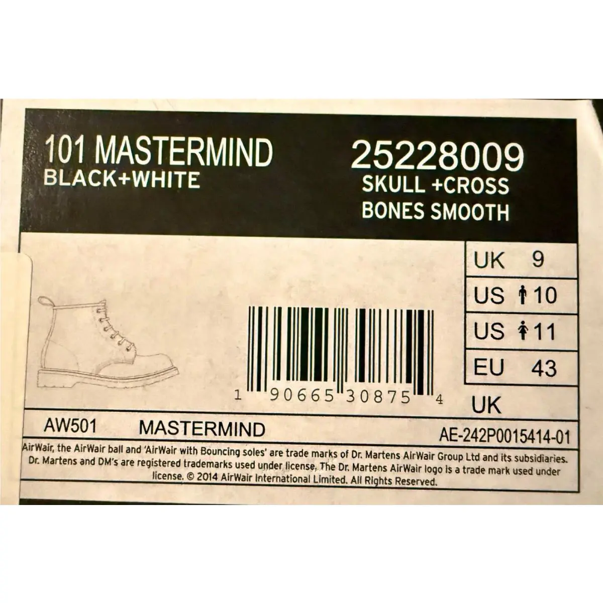 Dr. Martens shoes - END.X MASTERMIND - MASTERMIND - Black 19