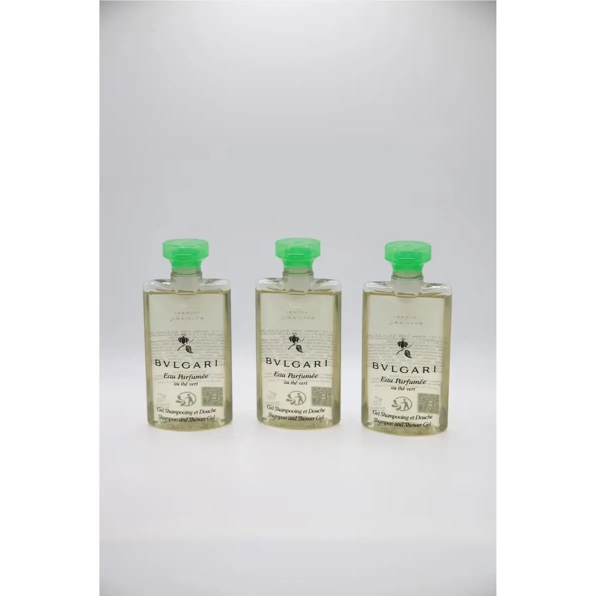 Bvlgari au Thé Vert Green Tea Shower Gel - 2.5 Fl oz / 75mL Pack Of 6