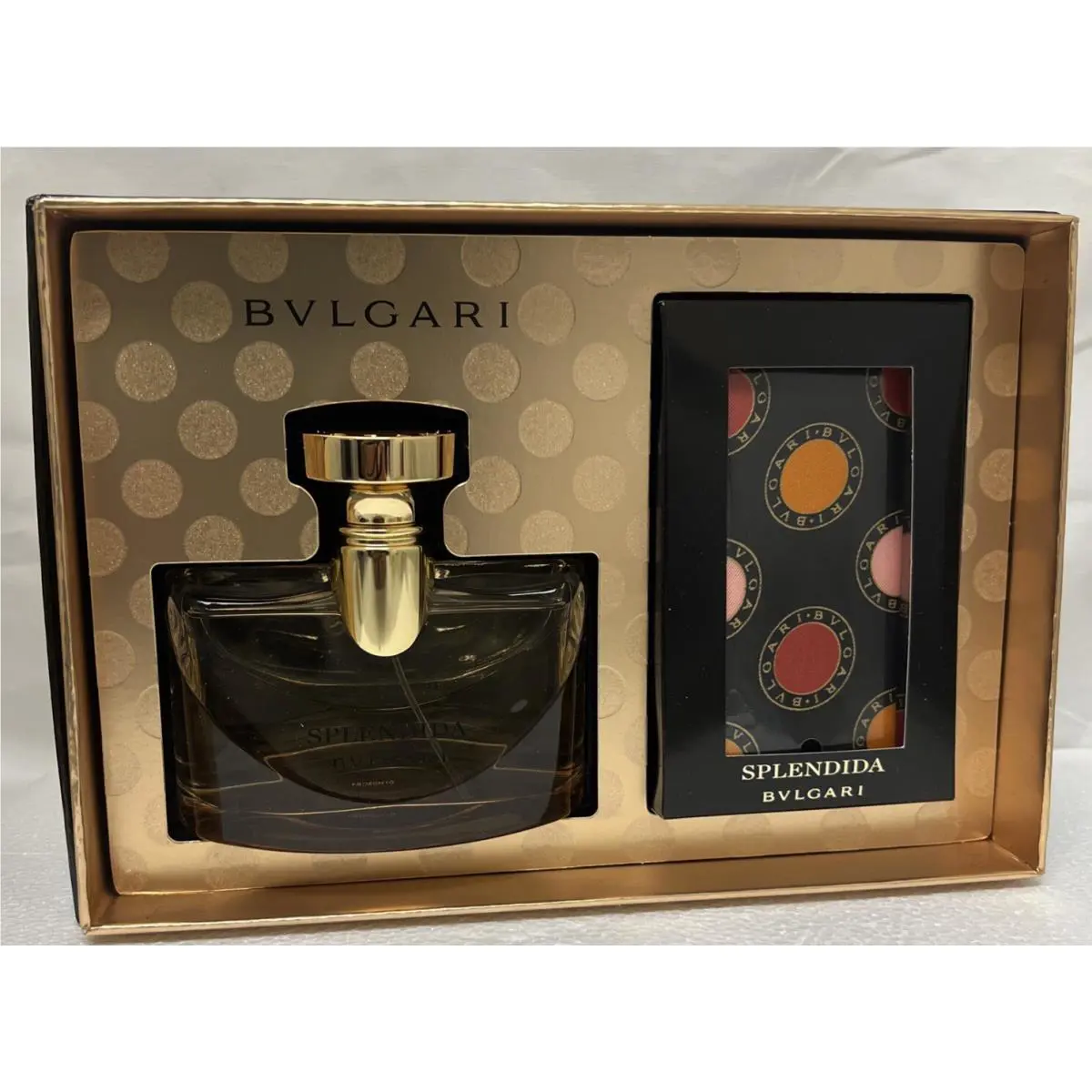 Bvlgari Splendida Rose Rose 2PC Gift Set 100ml Eau De Parfum Spray +silk Bandeau