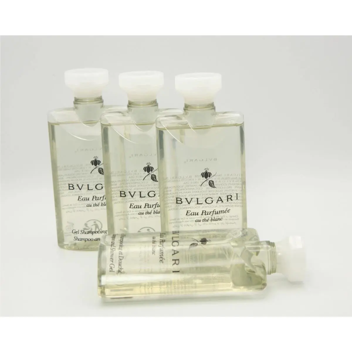 Bvlgari au Thé Blanc White Tea Shower Gel - 2.5 Fl oz / 75mL Pack Of 8