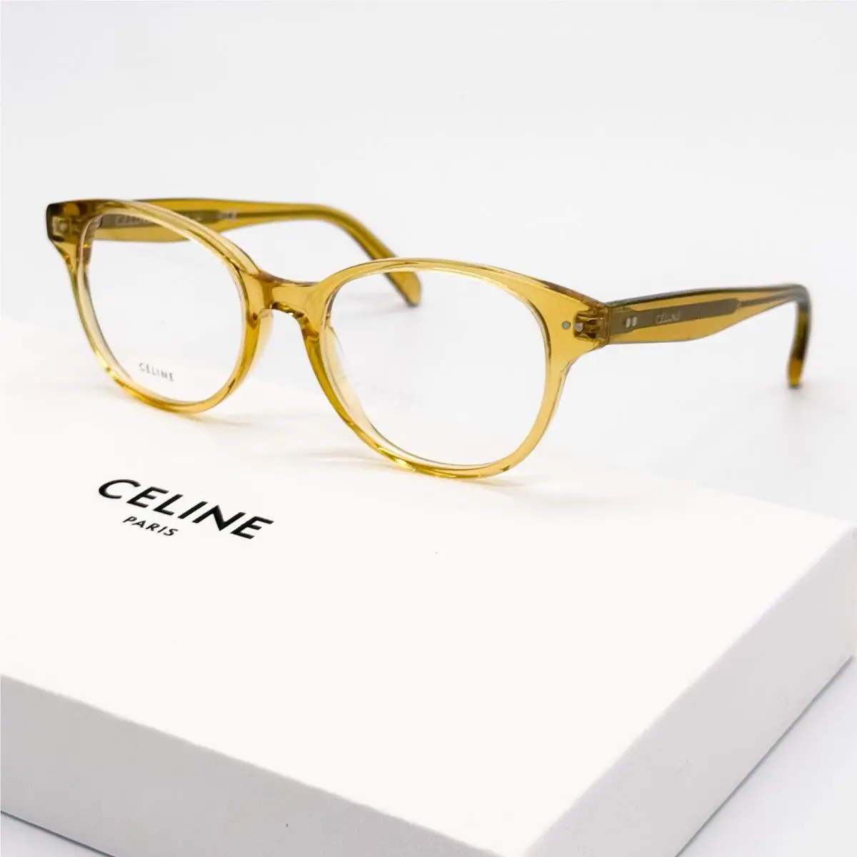 Celine CL50007I 039 Eyeglasses Women Gold Square Eyewear Celine