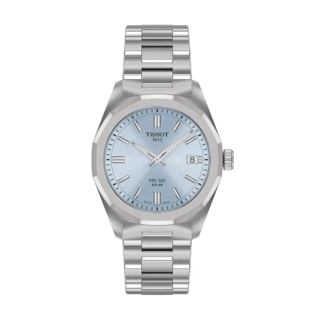 Tissot Prc 100 Blue Dial Silver-tone Women`s Watch T1518221135100