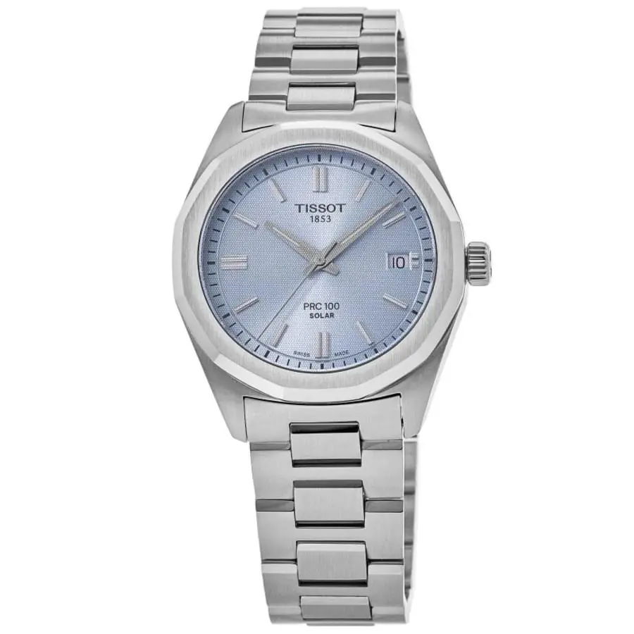 Tissot PRC100 Solar Blue Dial Stainless Women`s Watch T151.822.11.351.00