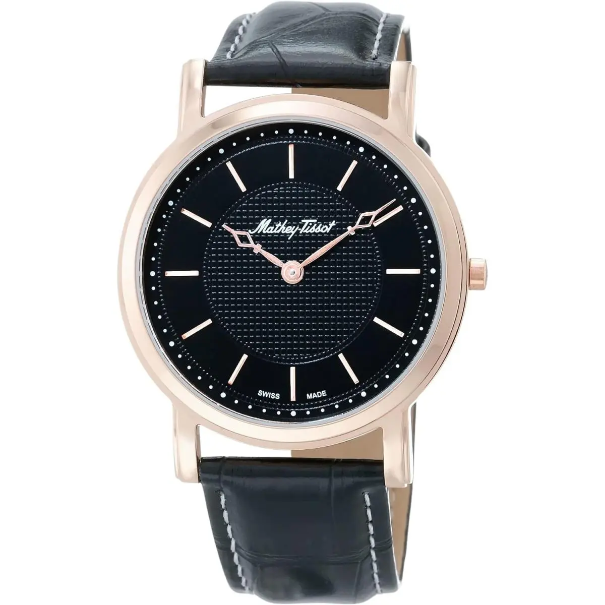 Mathey Tissot Men`s City Black Dial Watch - H611252PN