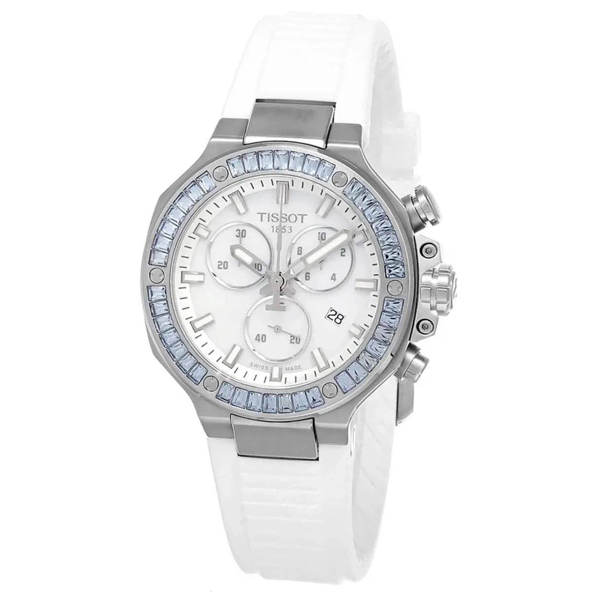T-race Quartz Chronograph 38 MM Mop Dial Watch T141.817.97.111.00 by Tissot