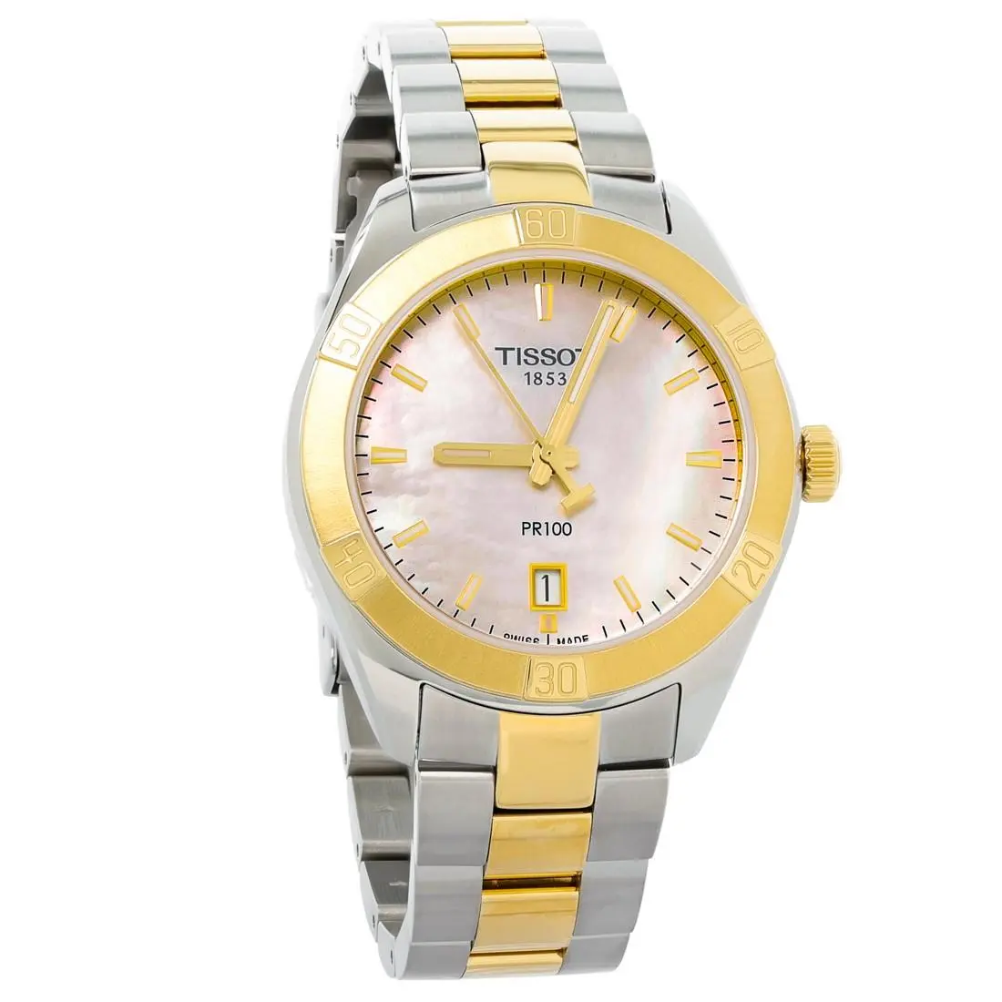 Tissot PR 100 Sport Chic Two-tone Quartz Watch T101.910.22.111.00
