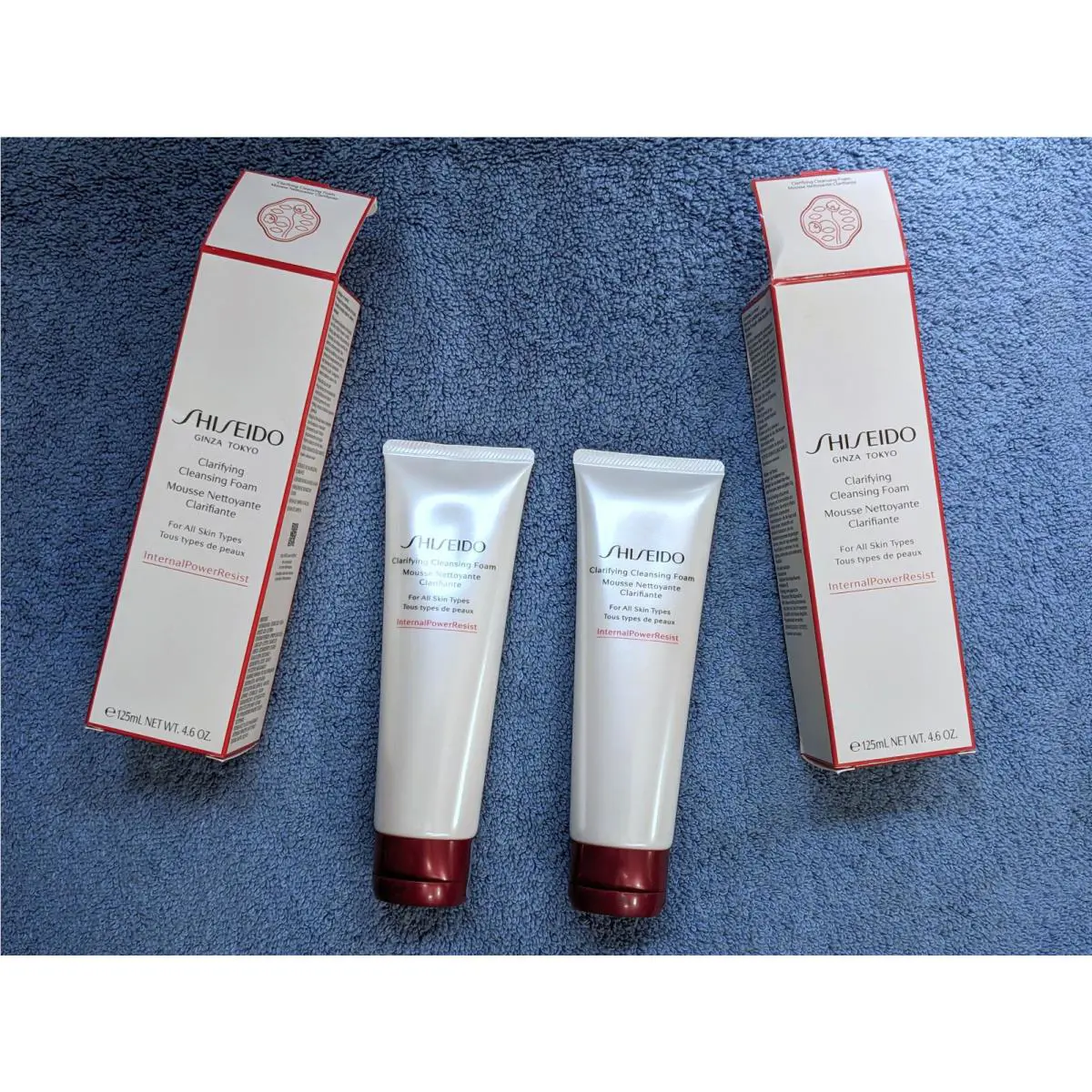 Shiseido Clarifying Cleansing Foam Lot of 2 For All Skin Types - 4.6 Oz