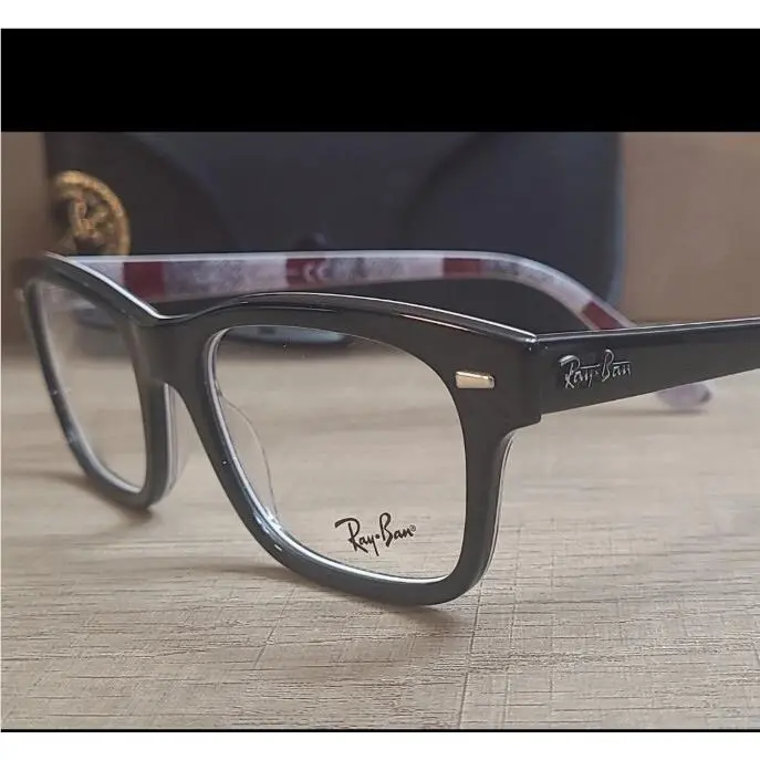 Ray Ban RB 5383 MR Burbank 8089 Black Eyeglasses Frames RX 52-19-145