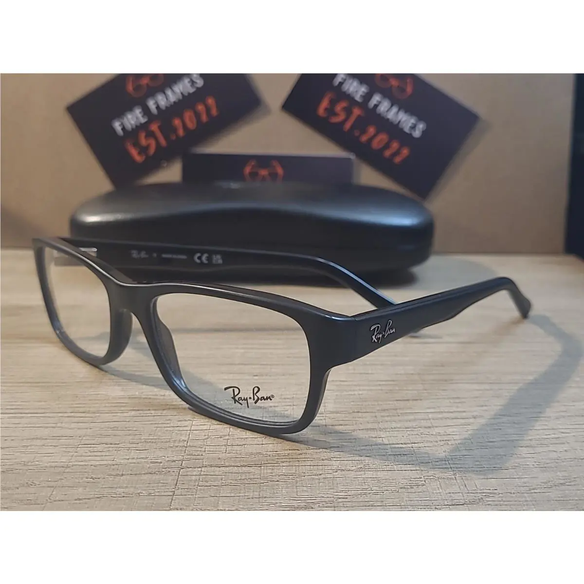 Ray Ban RB5268 5119 Black 52-17-135 Ray Bans Eyeglasses Frames