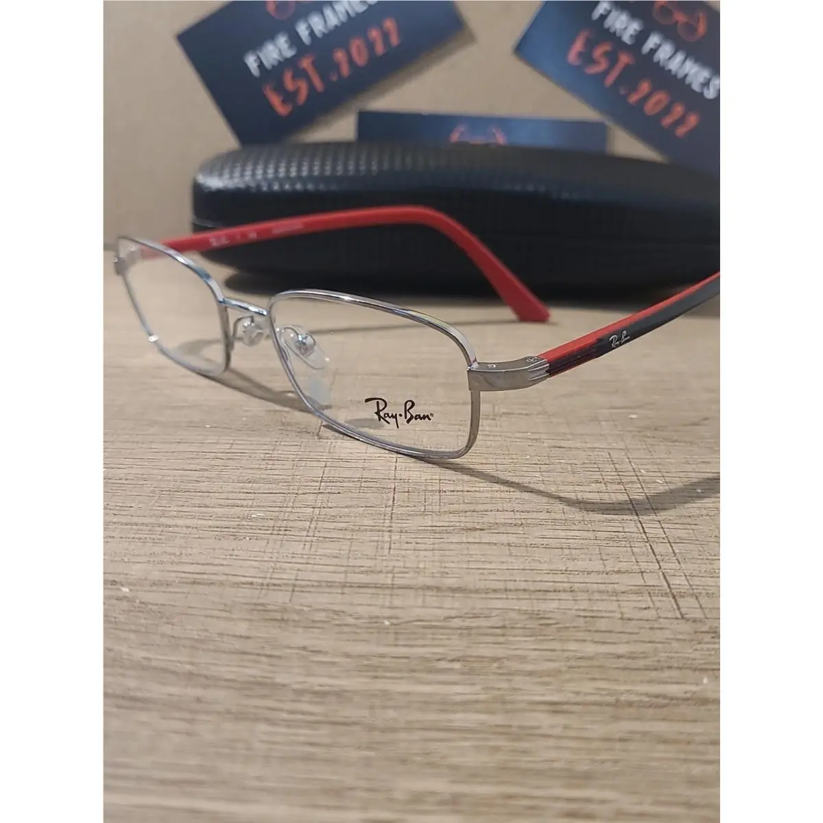Ray-ban Junior RB 1037 4008 Silver Red Eyeglasses Frames 47-16-125