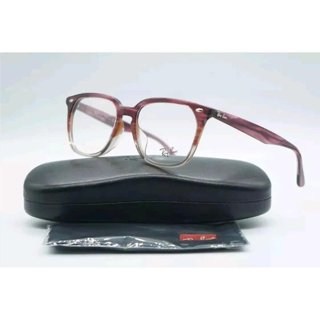 Ray-ban RB 4362V 8145 Dark Violet Havana Frames Eyeglasses 51-18-145