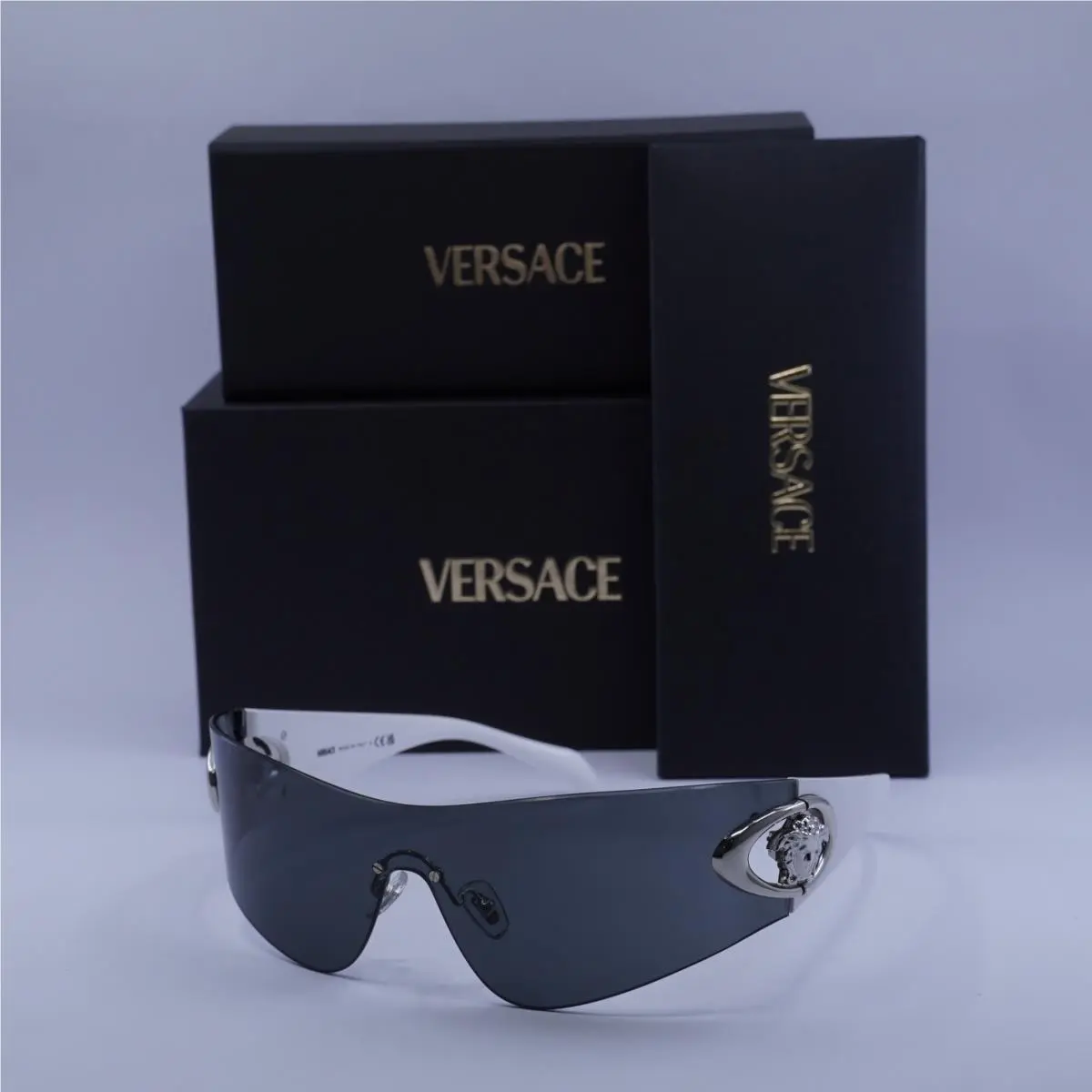 Versace VE2280 1000/87 White/dark Grey 142-0-125 Sunglasses