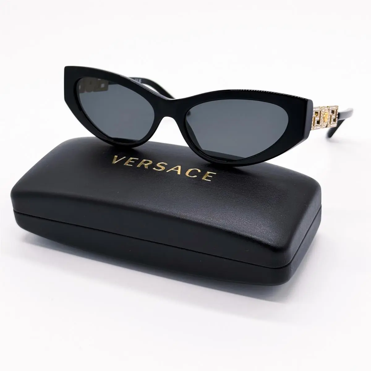 Versace VE4470B GB1/87 Women Cat Eye Sunglasses Mod 4470B GB1/87 Black