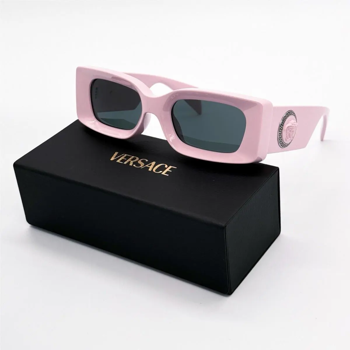 Versace VE4474U 5485/87 Square Pink Gray Women Sunglasses Versace Mod 4474-U