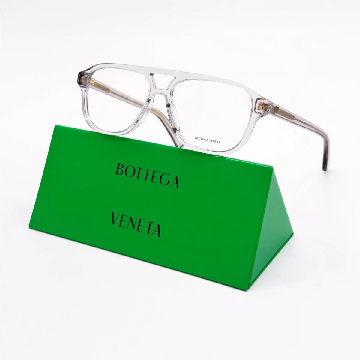 Bottega Veneta BV1294O 004 Grey Unisex Eyeglasses Bottega Veneta