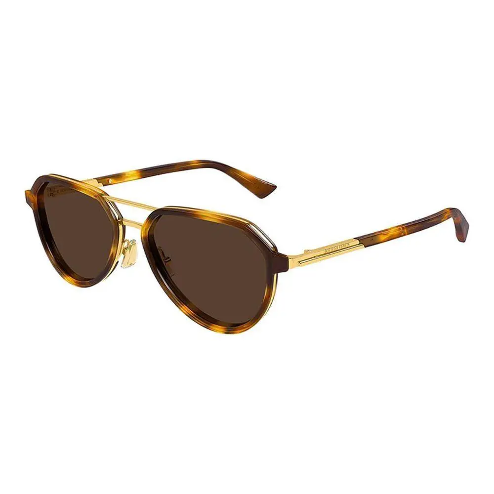 Botteg Veneta BV1373S 002 Aviator Havana Brown Unisex Sunglasses