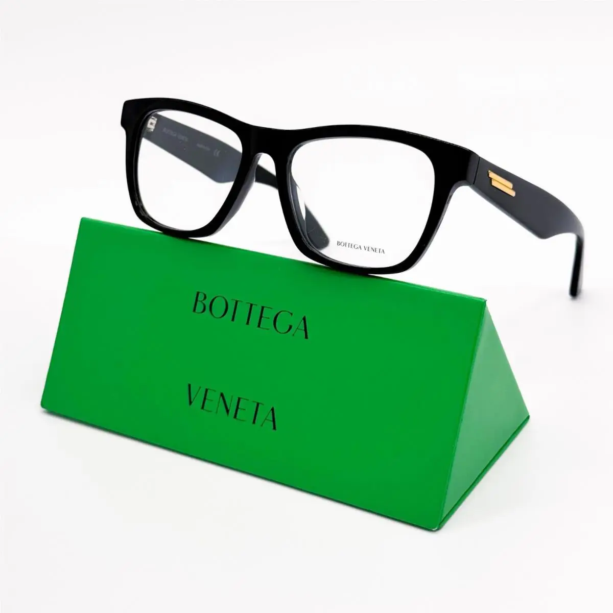 Bottega Veneta Eyeglasses BV1120OA 001 Black Square Women Eyewear