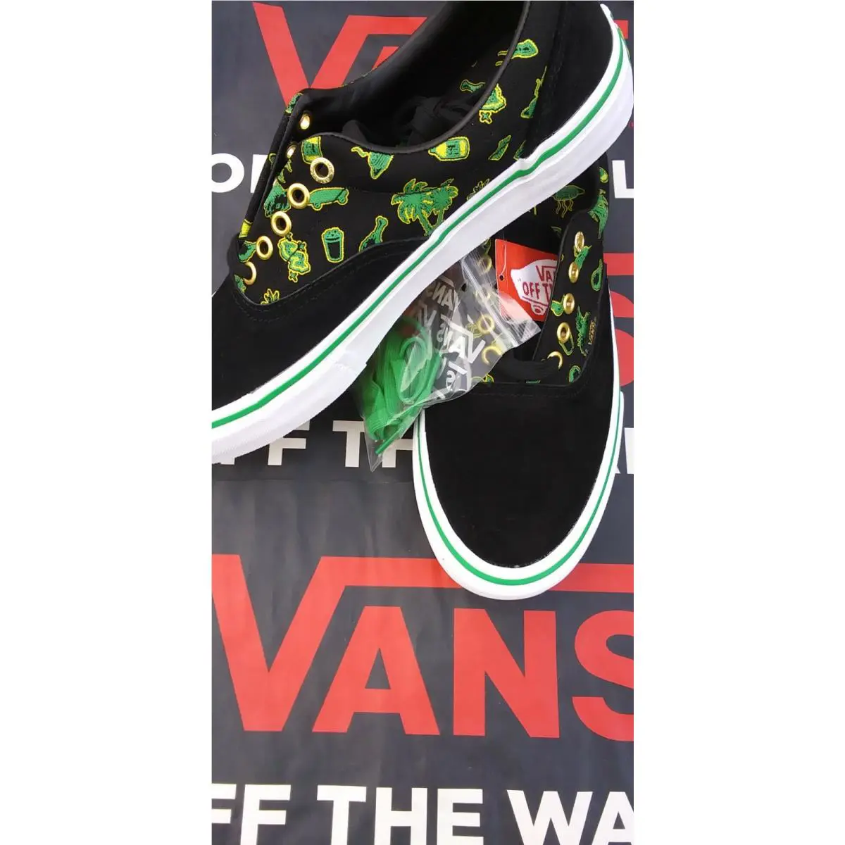 Vans shoes - Era Pro - Era Pro - VNOA347L0V4 - Black/Green 4
