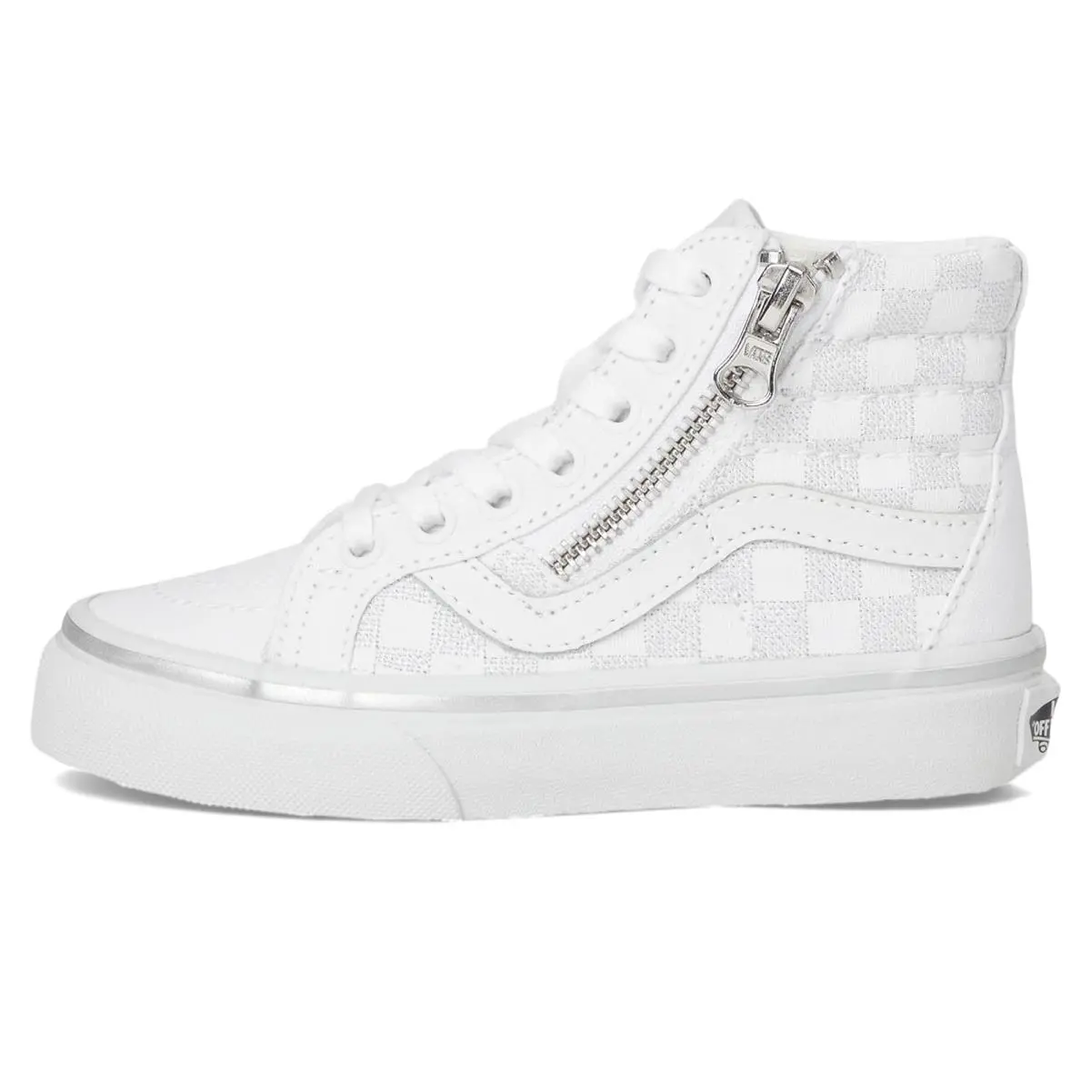 Vans shoes - Metallic Checkerboard Silver/True White 2