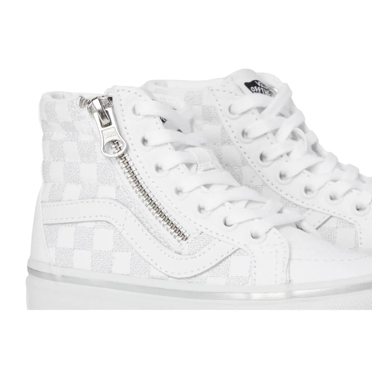 Vans shoes - Metallic Checkerboard Silver/True White 4