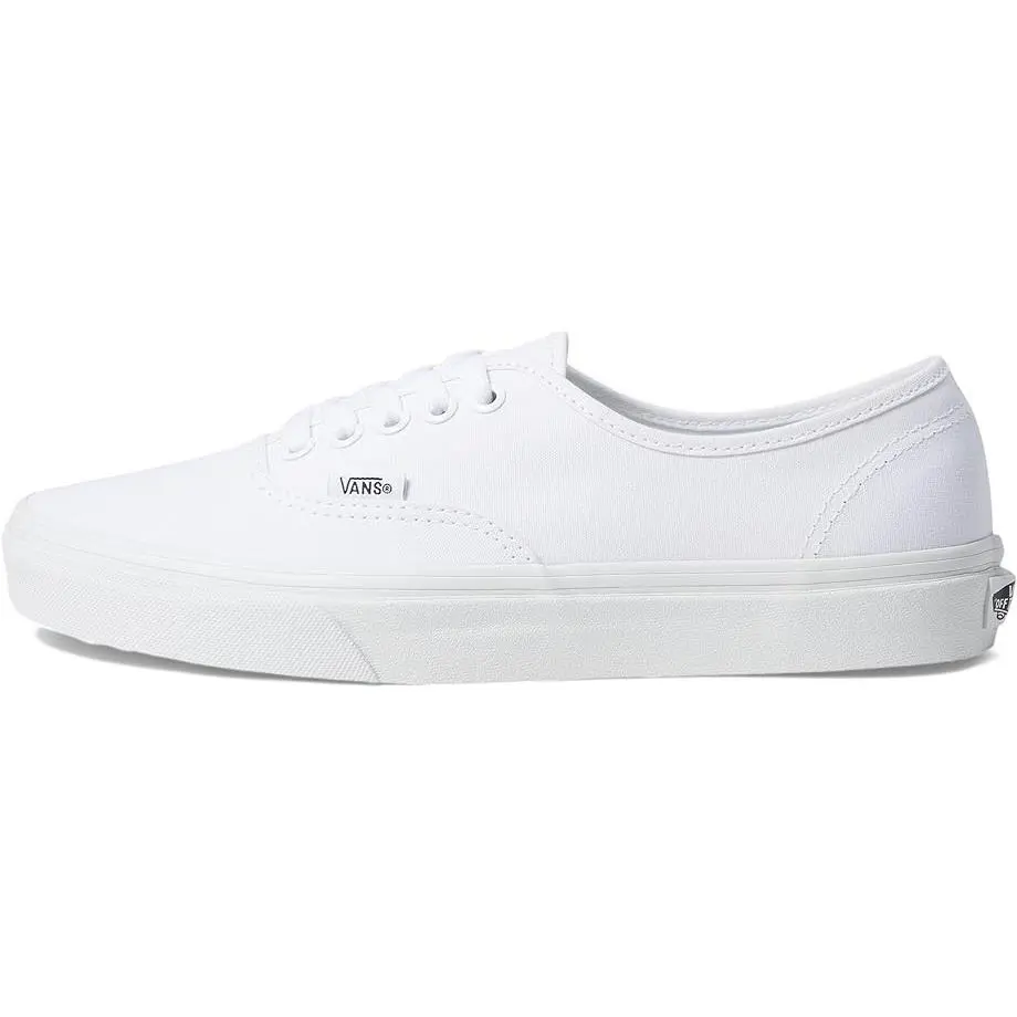 Vans Authentic True White Canvas Skate Shoes Unisex Adult Sneakers Men/ Women - True White