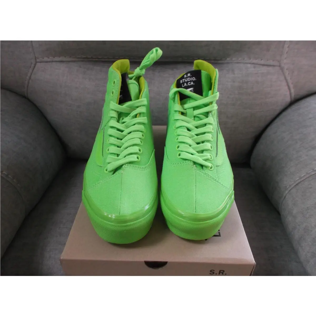 Vans shoes - VANS S.R. STUDIO. LA. CA. x Clash The Wall - VN000CNKYSC - Green (UPC: 197064725311) 3