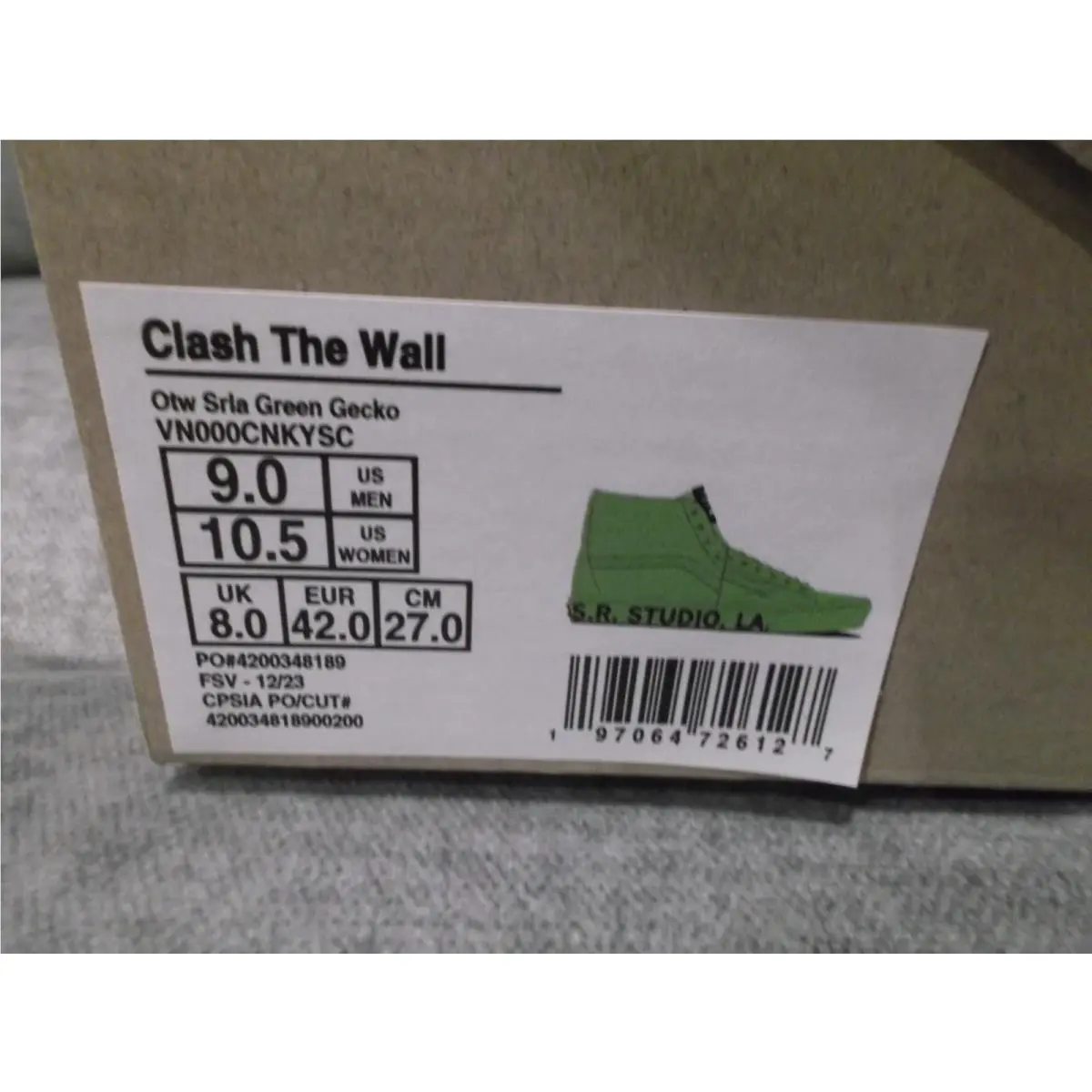Vans shoes - VANS Clash The Wall - Clash The Wall - VN000CNKYSC - Green (UPC: 197064726127) 0