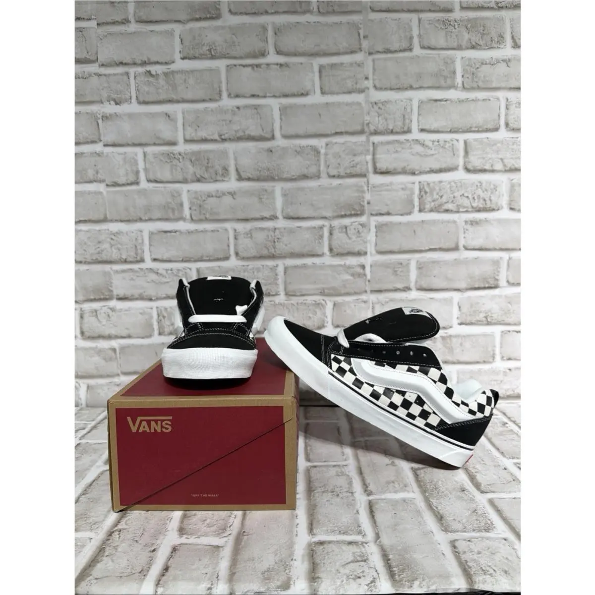 Vans Knu Skool Checkerboard Black/white Men Sneakers VN000D22BPB Sz 9