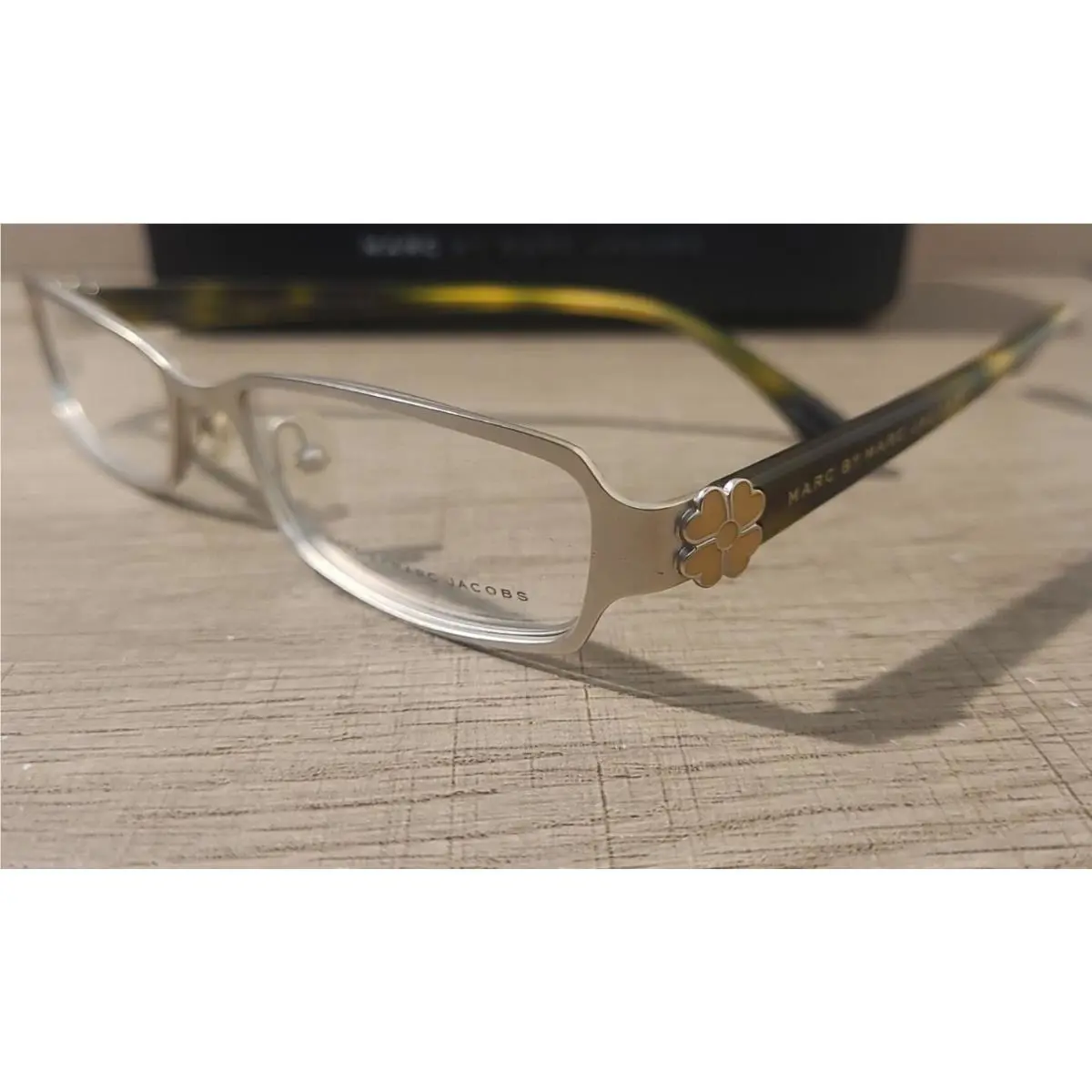 Marc By Marc Jacobs Mmj 418 Jpe Silver Eyeglasses Frames 52-16-135 Rare Find