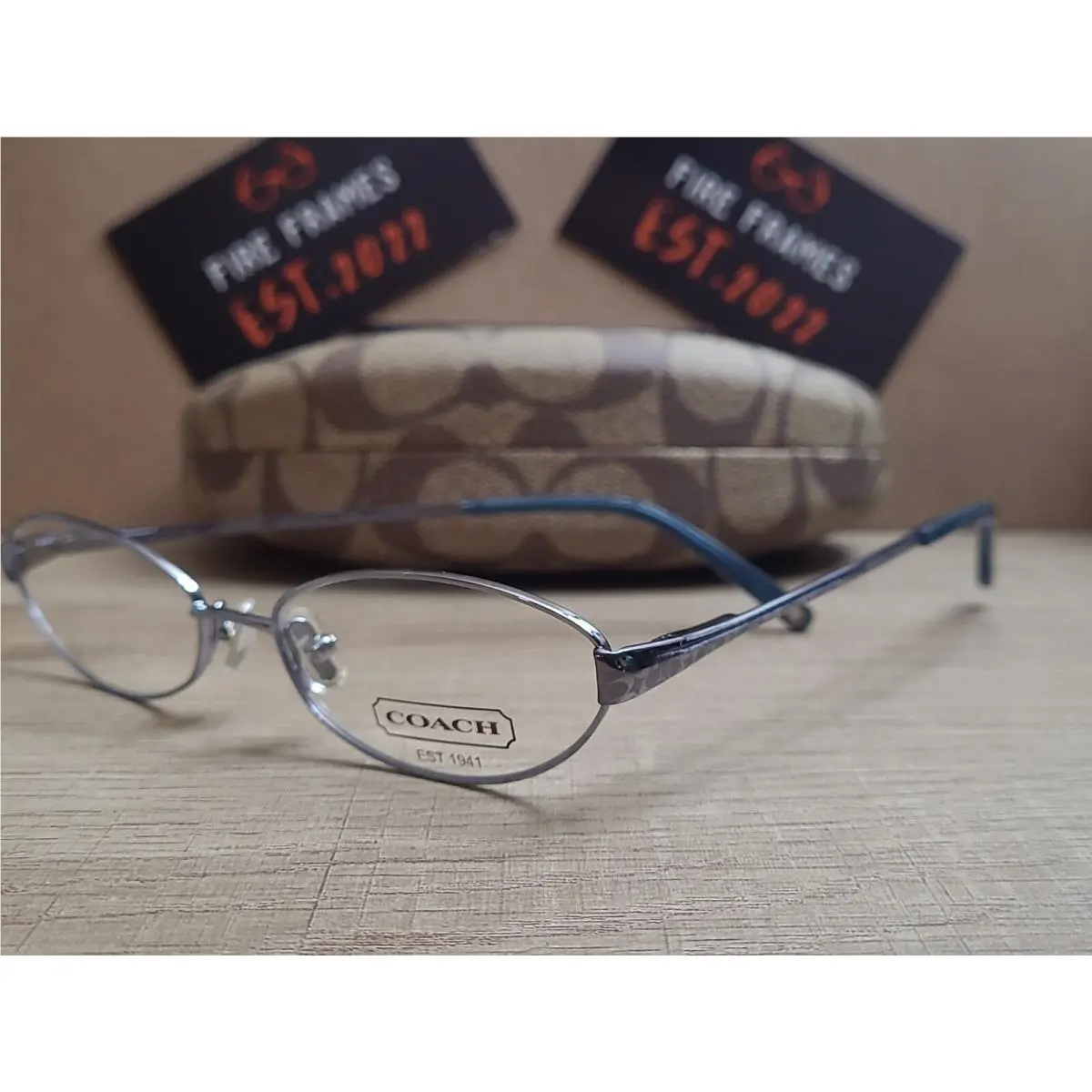 Coach Lenora 1011 Slate 50-15-135 Full Rim Metal Eyeglasses Frames